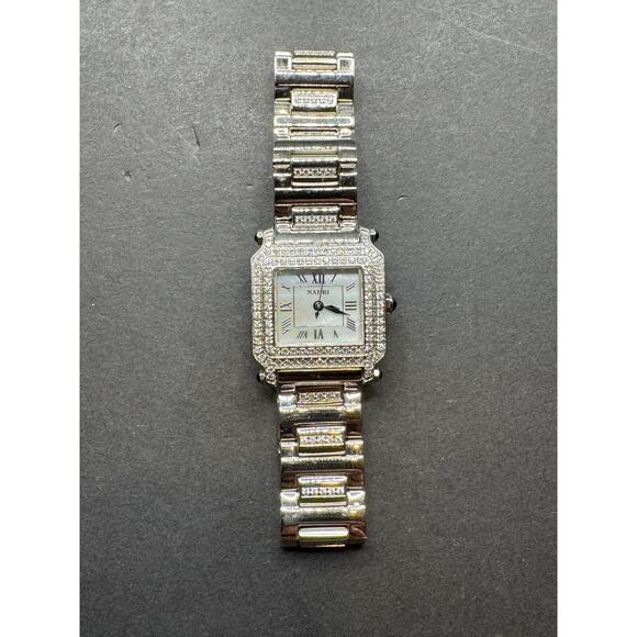 NADRI Stainless Steel Swarovski Sapphire Crystal Ladies Watch Stainless Steel main image 11
